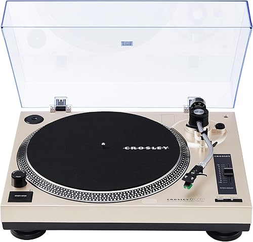 Miniatura 20 de Crosley KT100BT-CP - Sistema estéreo de tocadiscos Bluetooth con altavoces, champán