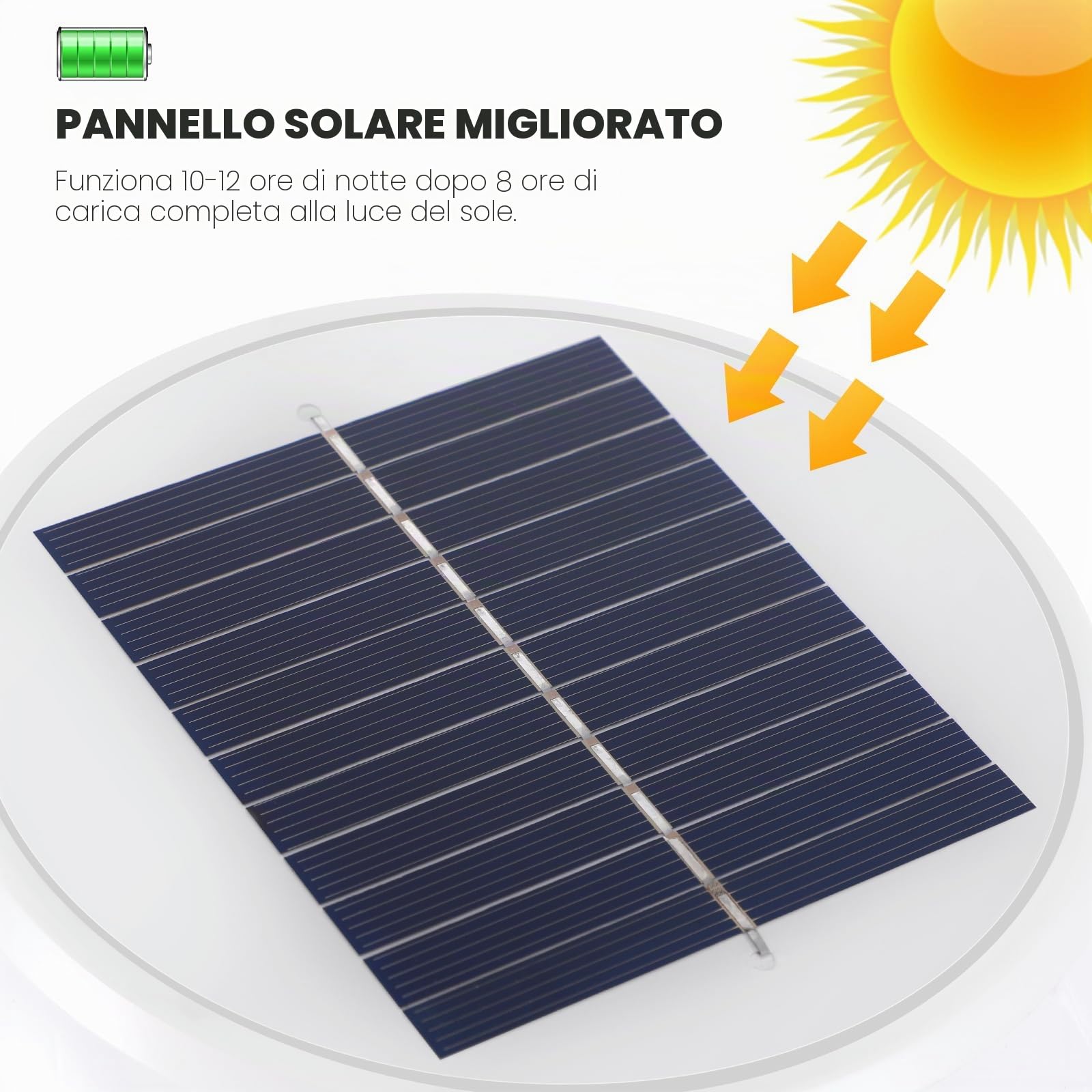 Uonlytech Posto Esterno Luce Apparecchi di Solar Powered Sfera Pilastro Luci Con Pier Mount Base Solor Prato Lampada Luce Della Sfera per Il Giardino Cancello Colonna Decorazione