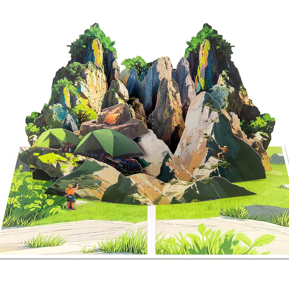 CNLITIHEKA Climbing Pop Up Card, Outdoor Sports Greeting Card, for Birthday, Retirement, Anniversary, Includes Envelope. — image 1