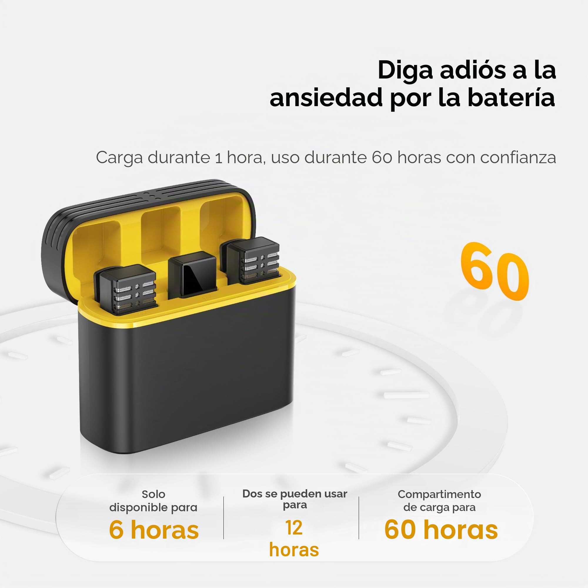 Microfono Inalambrico para iPhone, Micrófono Lavalier Inalámbrico Bluetooth Plug-Play para Grabación de Video, Portátil, Podcast, Vlog, Youtube/TikTok (iOS&USB-C/2 Mic M1)