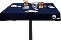 Vista 8 de Funda de fieltro para mesa de juego de cartas, póquer, mahjong, dominó, puente y juego de mesa, verde, 32 pulgadas