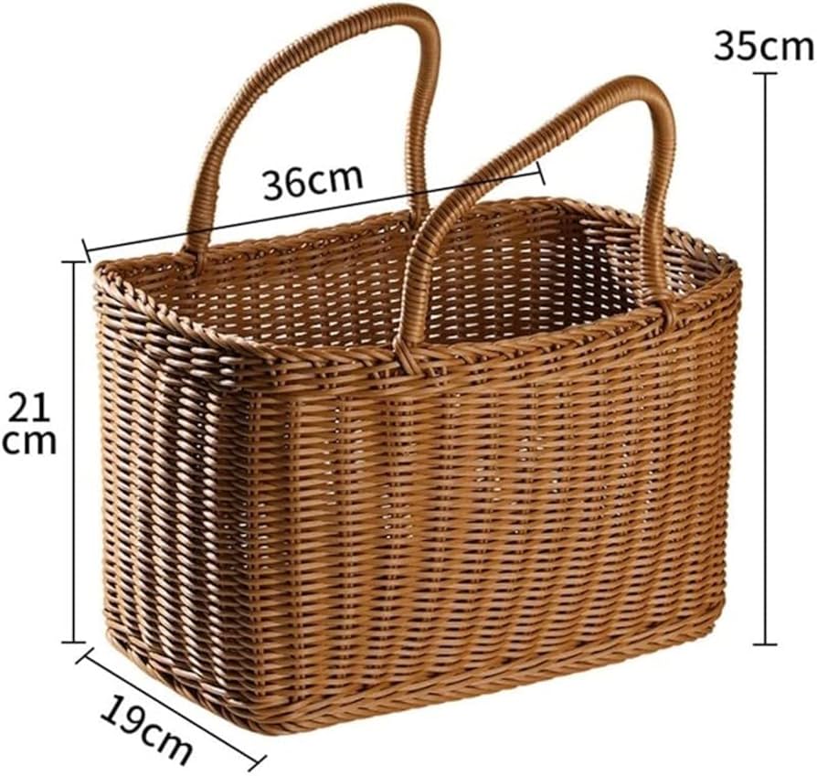 【2/13迄SALE❗️】HARVEST BASKET Sturdy Willow Basket with Braid Edge