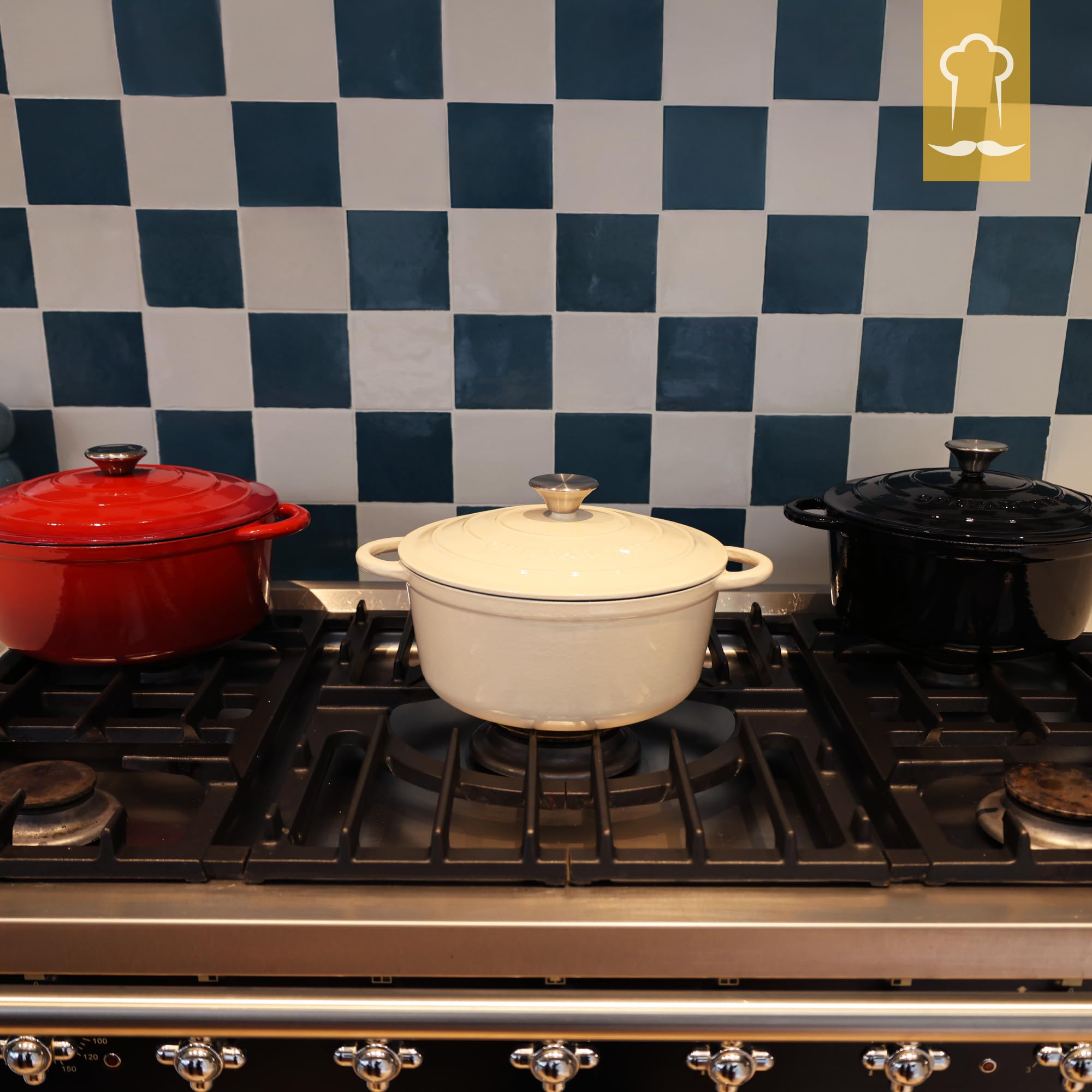 Chefarone Gusseisen Topf 26 cm 4 4,7 L – Bild 9