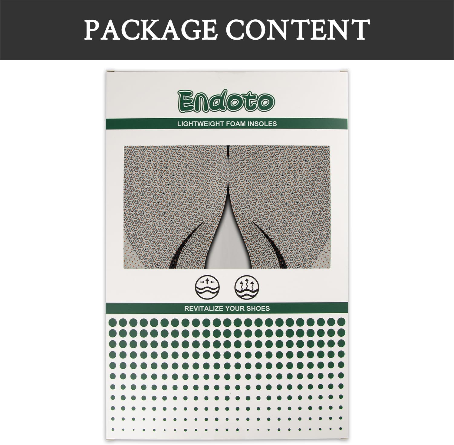 Endoto Insoles for Hey Dude Men's Sirocco Shoes Replacement, Footwear Inserts Comfortable & Light-Weight - Image 7