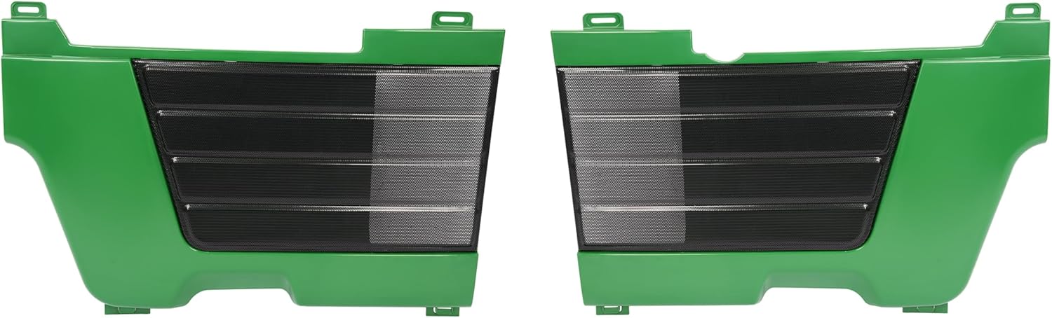 HECASA Tractor Side Panels and Grille Compatible with John Deere 4200 4300 4400 Replacement for LVU10564 LVU10565 w/Foam Panel Clip