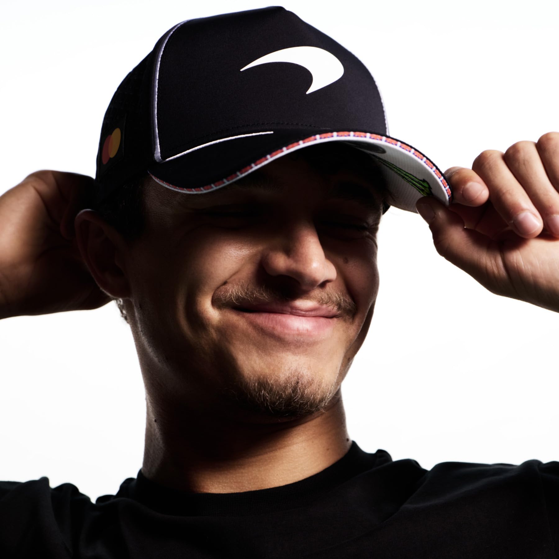 PUMA Erwachsene McLAREN Racing Lando Norris Replica Baseball-Cap OneSize, Black | Offizielle lizenzierte Replica-Sammlung, Wie getragen von Lando Norris, Gebogene Krempe mit Snapback-Befestigung hinten