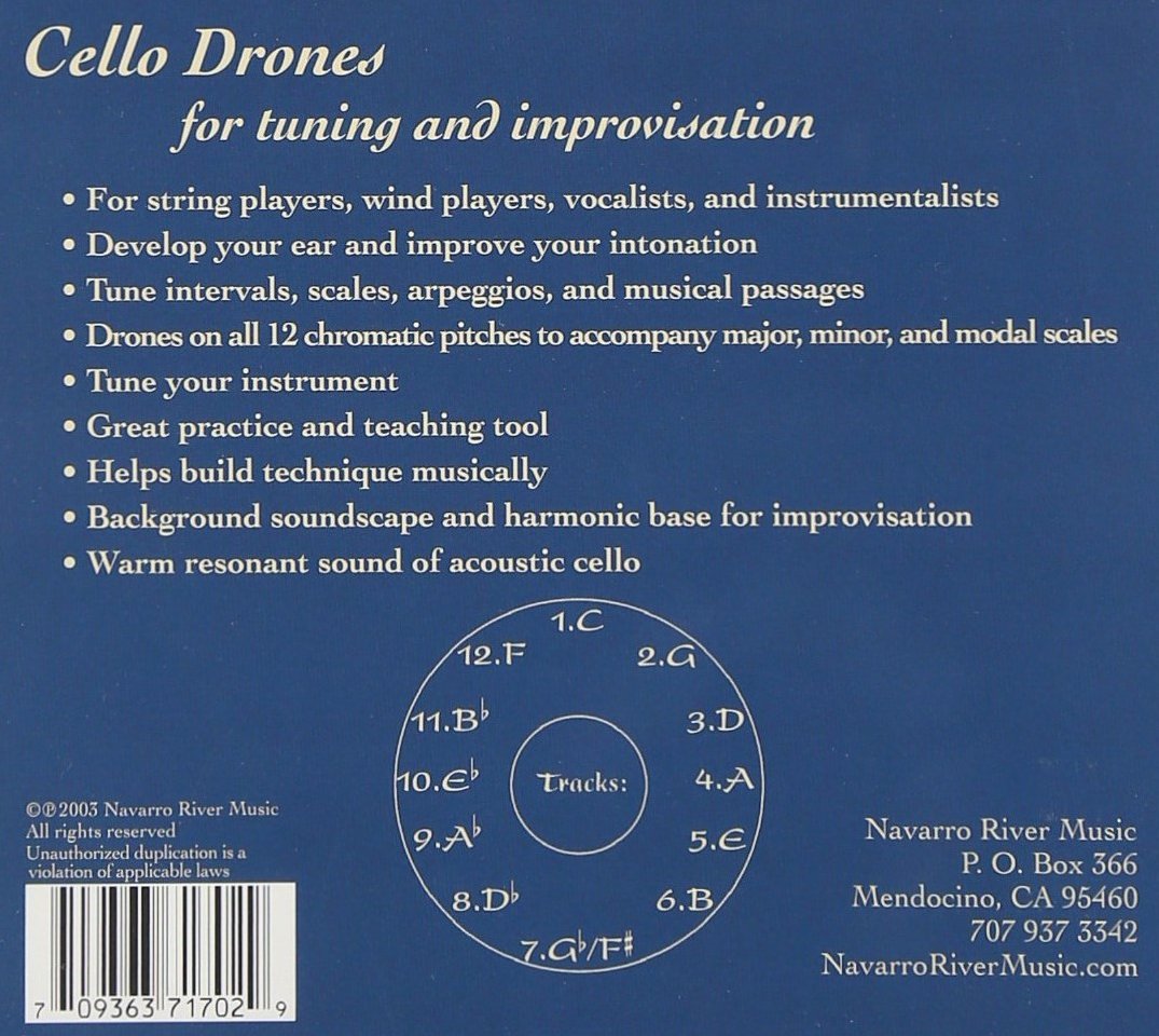 Cello Drones for Tuning and Improvisation