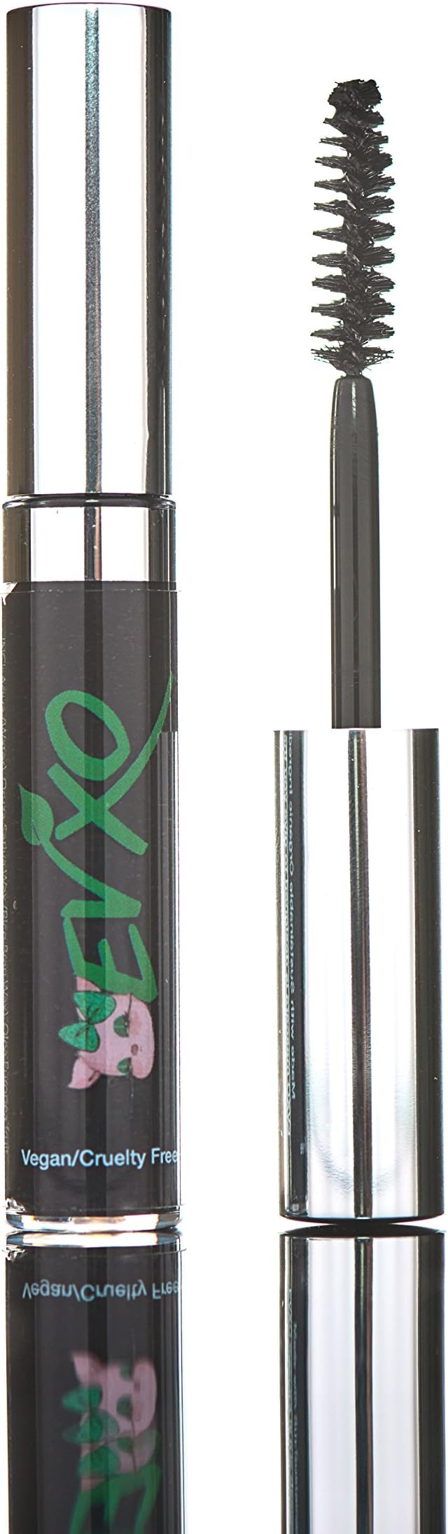 Mineral Mascara by EVXO - All Natural, Organic Ingredients, Hypoallergenic, Vegan, Cruelty Free, Gluten Free (Black)