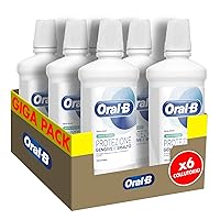 Oral-B Collutorio Protezione Gengive e Smalto 6x500ml, Pulizia Denti Efficace e Igiene Orale Completa