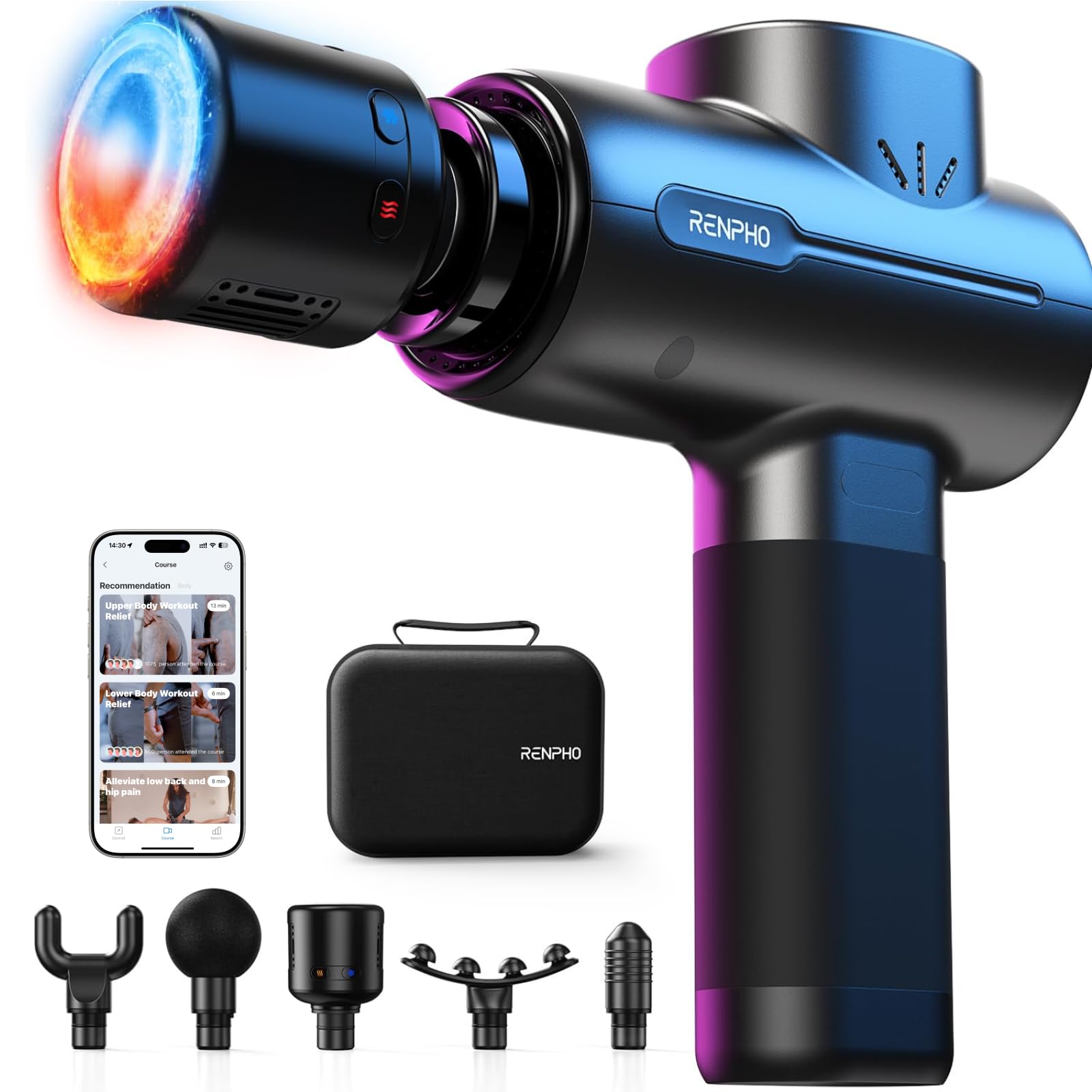 Renpho R-WMG08 - Massage gun with heat and cold