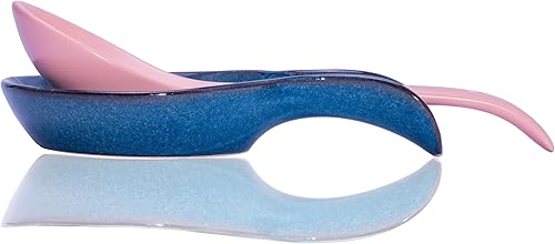Miniatura 2 de RONDURE Soporte de cuchara de cerámica para encimera de cocina, elegante soporte para cuchara de estufa