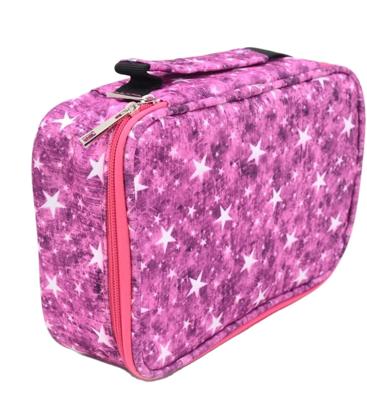 Estuche para bolígrafos Pencil Bag Estuche for lápices Starry Sky, Estuche Creativo for útiles Escolares, Estuche for lápices(Pink)