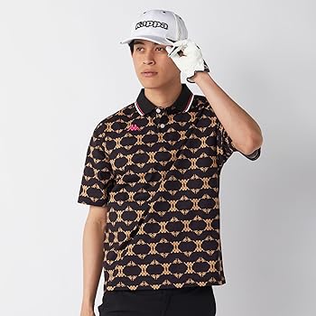 Amazon | [カッパ] 半袖ポロシャツ OMINIロゴ柄 615612 メンズ