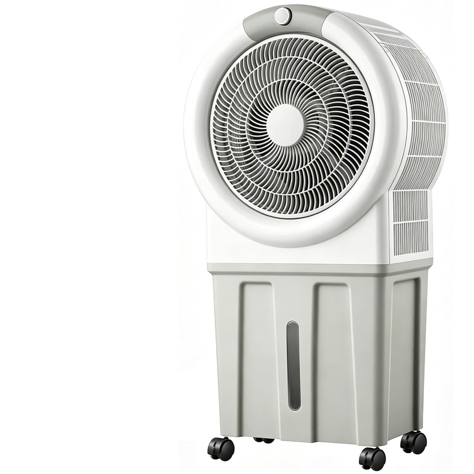 Evaporative Air Cooler, 6.6Gal Water Tank, 360° Universal Wheels