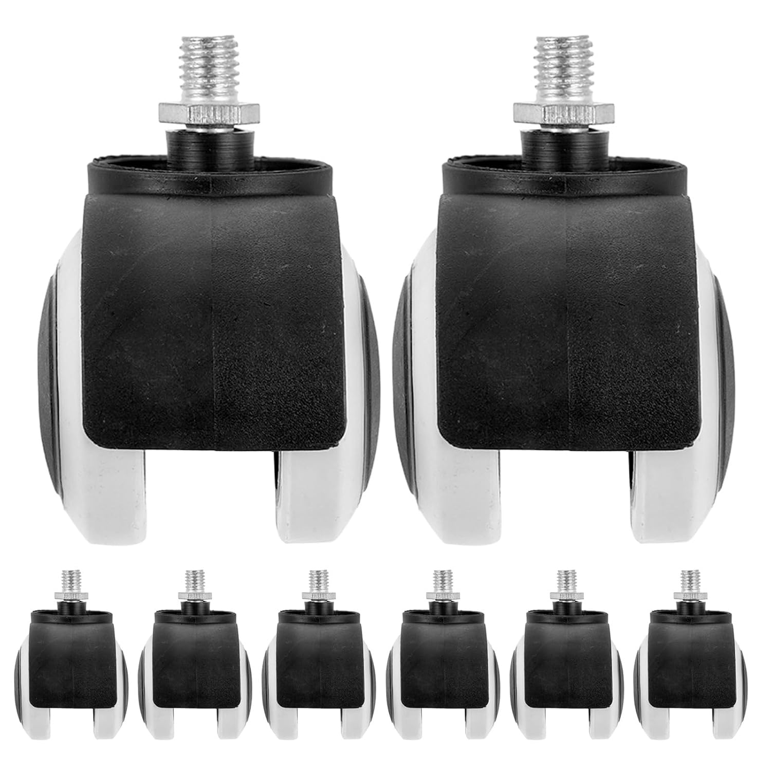 4pcs Floor Standing IV Stand Pole Caster, M10 IV Replacement Wheel for Floor Infusion Pole Bracket Base Replacement
