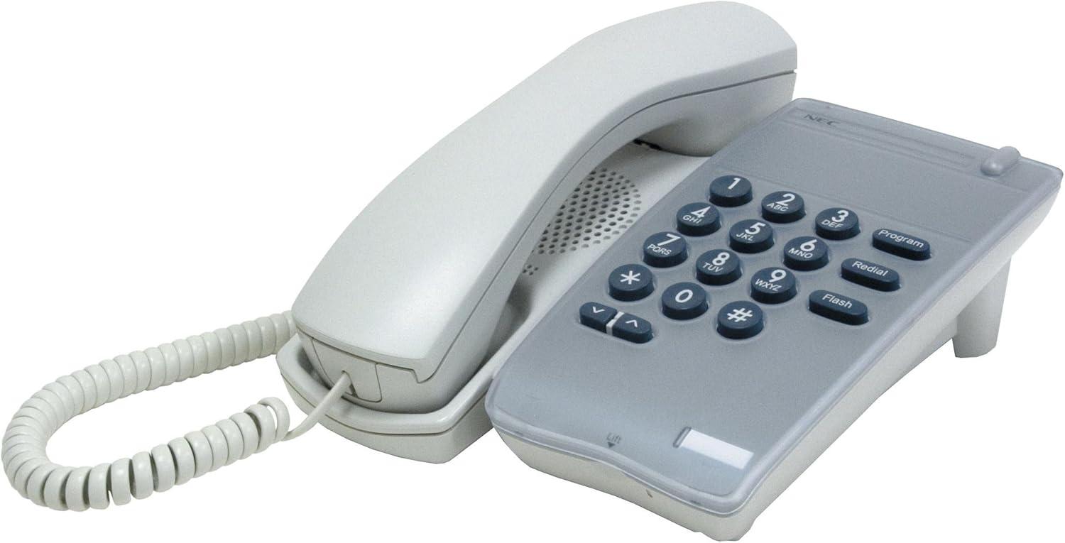 NECDSX Systems DTR-1-1 WHITE Single Line Phon