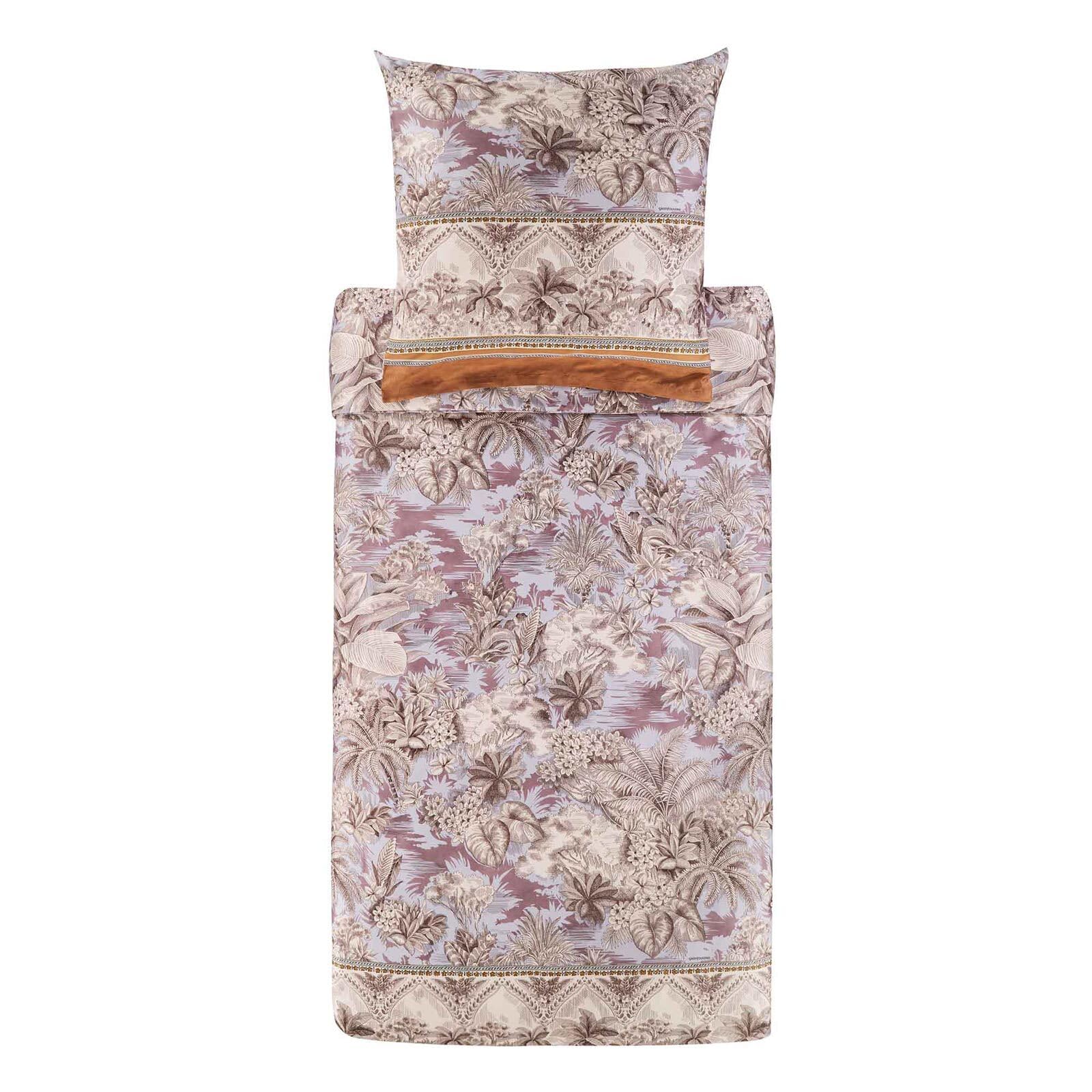 Bassetti BOBOLI 9329895 Bed Linen + 1 Pillowcase Made of 100% Cotton Satin in Glace G1, Dimensions: 135 x 200 cm + 1 K 80 x 80 cm