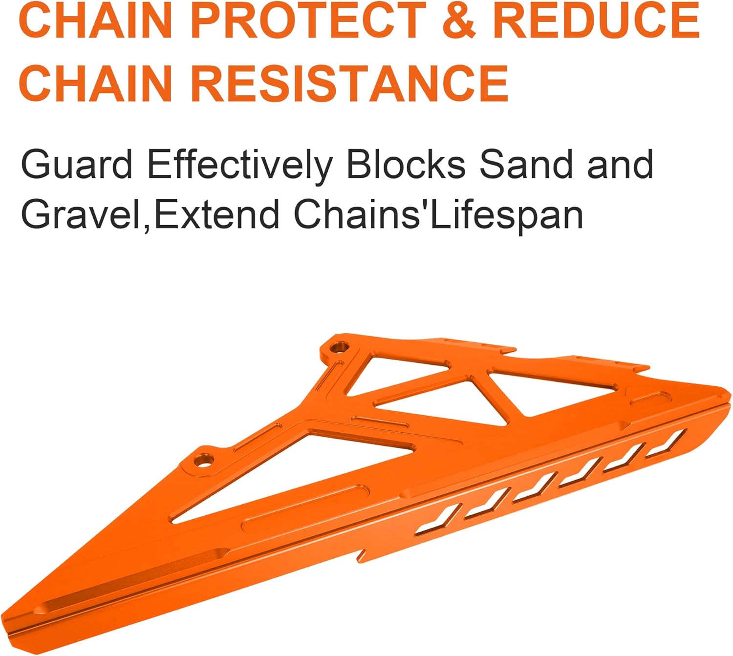 Chain Guard 6061 Aluminum,CNC Chain Cover for Electric Dirt Bike Sur Ron Light Bee S/X/S, Segway X260/ X160, Orange