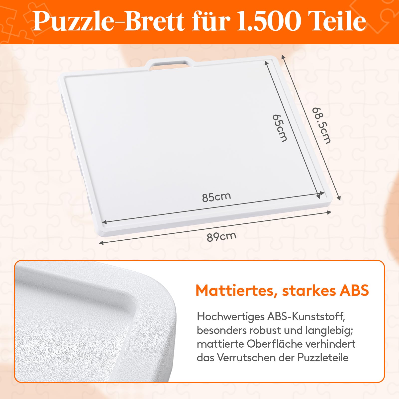 Lifewit 1500 PCS Drehbar Puzzlebrett mit 4 Schubladen und Schutzabdeckung, Tragbar Puzzle Tablett mit Filzmatte, Multifunktionaler Puzzletisch für Kinder und Erwachsene, Puzzle Organizer 89x68,5 cm