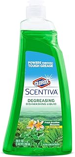 Clorox Scentiva Dish Soap, Great Smelling Dishwashing Liquid Cuts Through Tough Grease FAST, Quick Rinsing Formula Washes ...