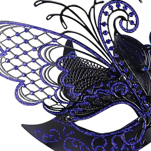 Miniatura 5 de Máscara de fiesta de mariposas, máscara de disfraces de Halloween, máscara de carnaval, máscara de Mardi Gras, máscara de graduación veneciana para