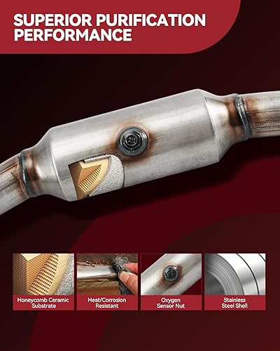 Miniatura 5 de AUTOSITY Convertidor catalítico compatible con Odyssey 35L 2005-2007 Accord Hybrid 30L 2003-2007 Ridgeline 35L 2006-2008 Pilot 35L 2005-2008