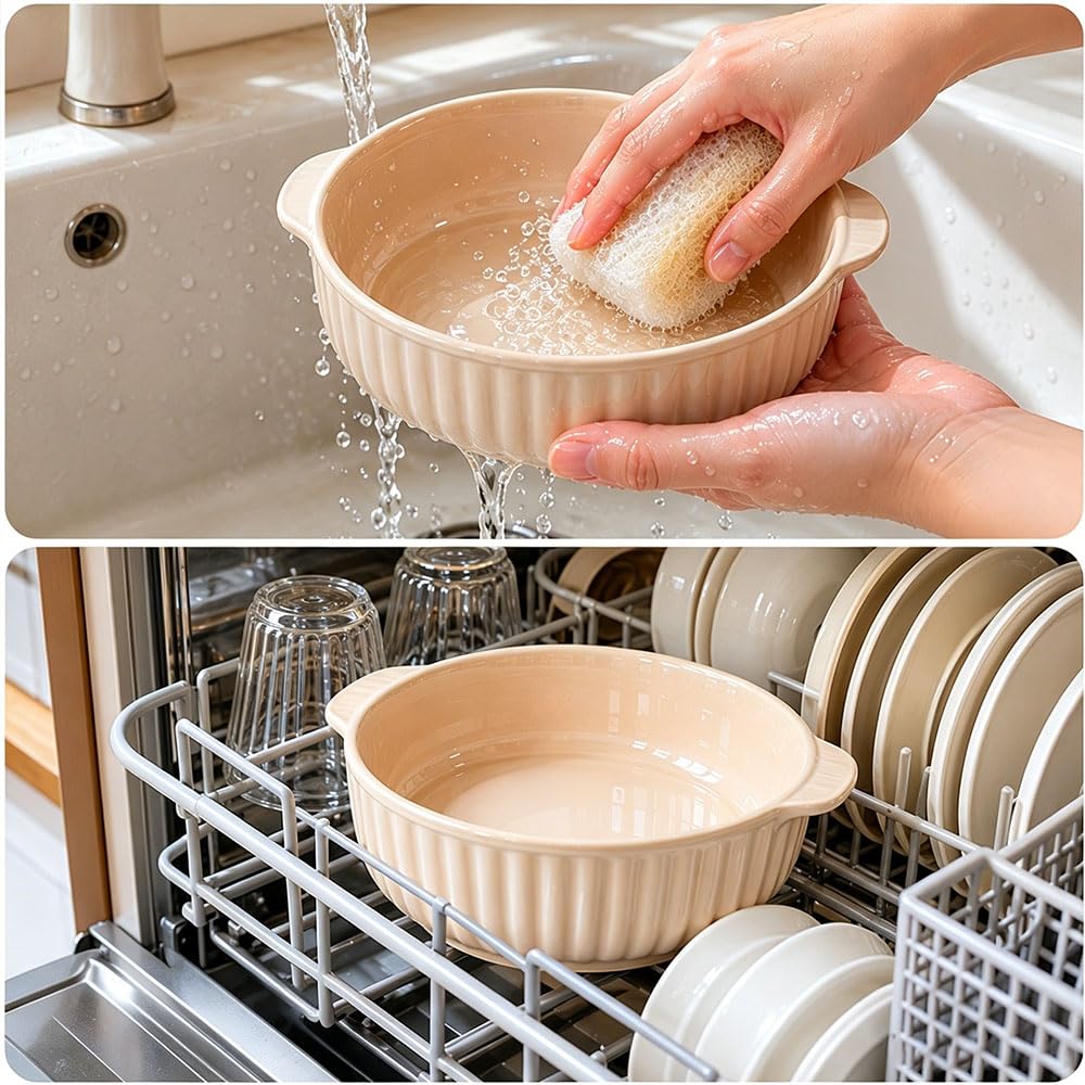 2 teglie rotonde in ceramica per lasagne