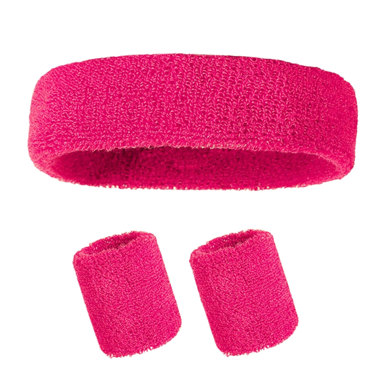 matumou Sweatband Set Sports Headband Wristband Set Terry Tennis Gymnastics Wristband Athletic Sweat Headband for Men Women