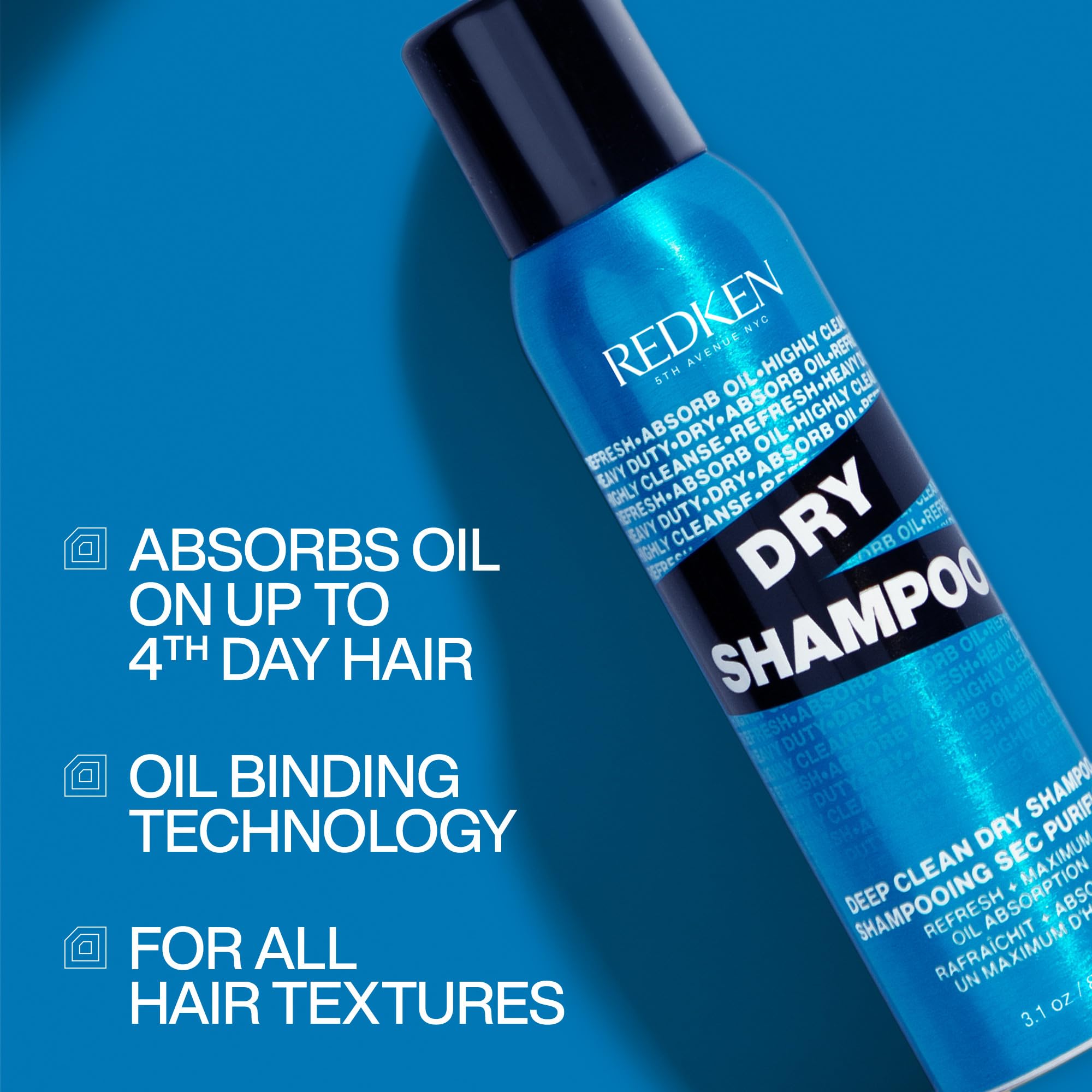 Redken, Champú en Seco en Spray, Elimina Exceso de Grasa Capilar, Sensación de Frescura, Para Todo Tipo de Pelo, 150 ml