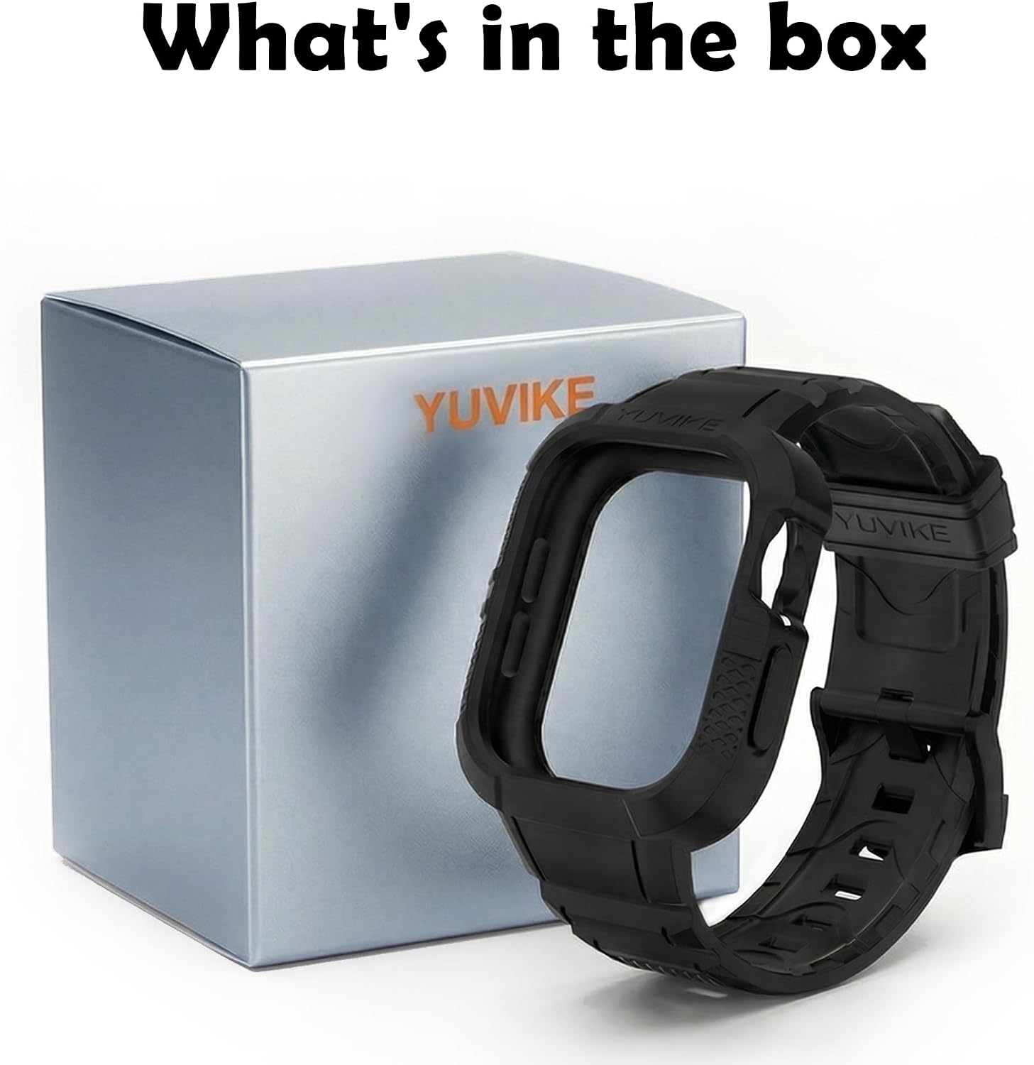 Watch Band with Case Compatible for Apple Watch Series10 and Series11 42mm,Black TPU Protective Bumper with Strap（Excluding Screen Protector ）