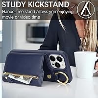 Vista 17 de Havaya Funda para iPhone 13 Pro Max y iPhone 12 Pro Max, cartera compatible con magsaf 2 en 1, desmontable magnética con tarjetero y ranura trasera