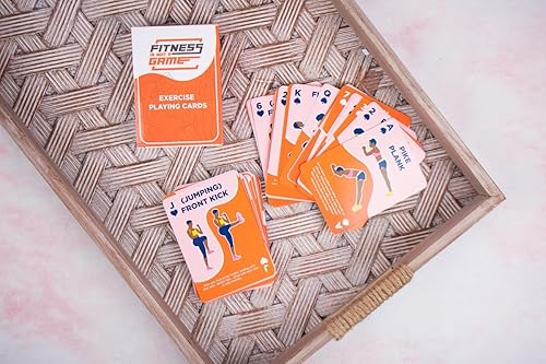 Miniatura 3 de Cartas de ejercicio | Baraja de 52 cartas | Peso corporal | Todos los niveles de fitness | Entrenamiento en casa