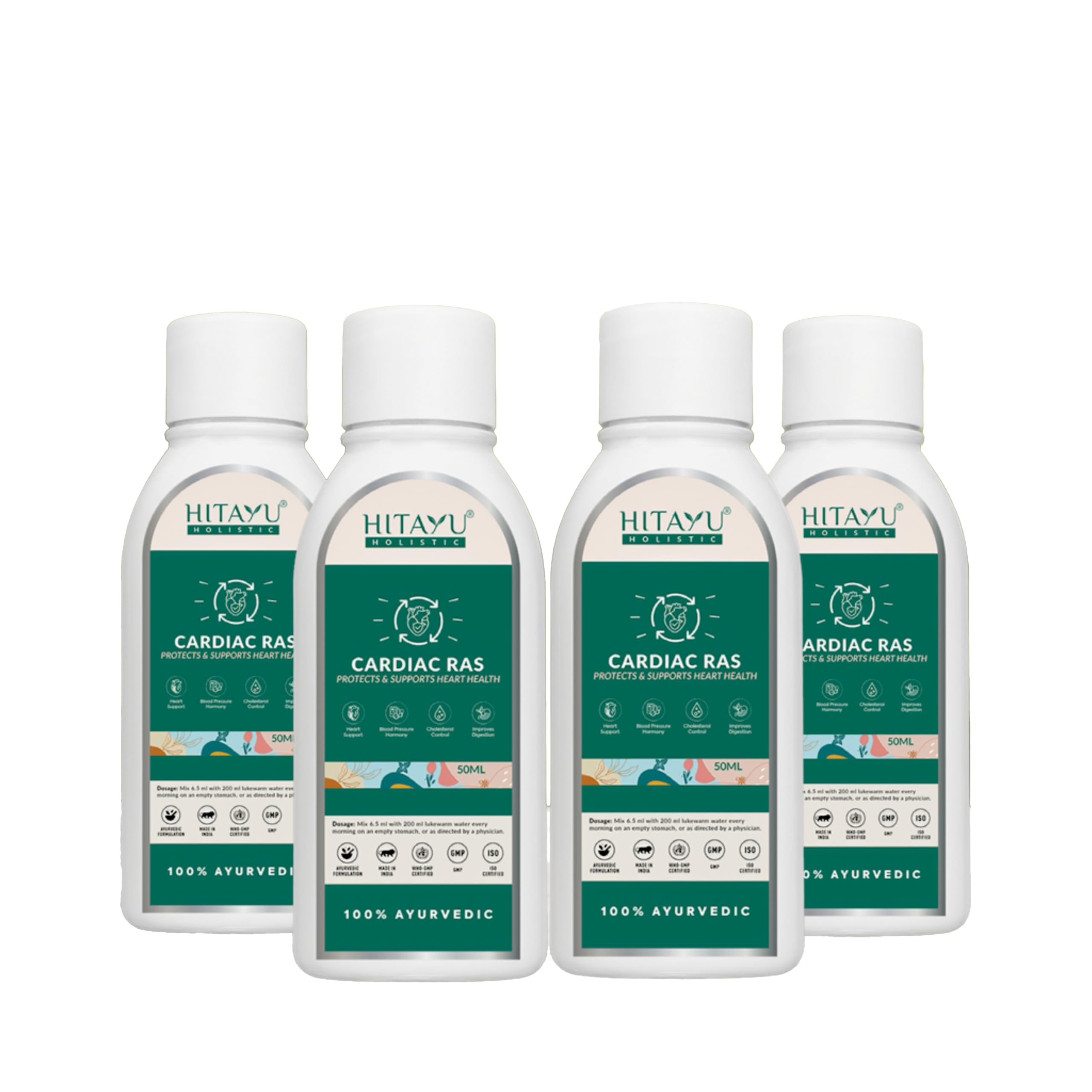 Cardiac Ras | Protect & Support Heart Health | Supports Cholesterol, BP & Uric Acid Balance | Metabolism & Digestion Support |