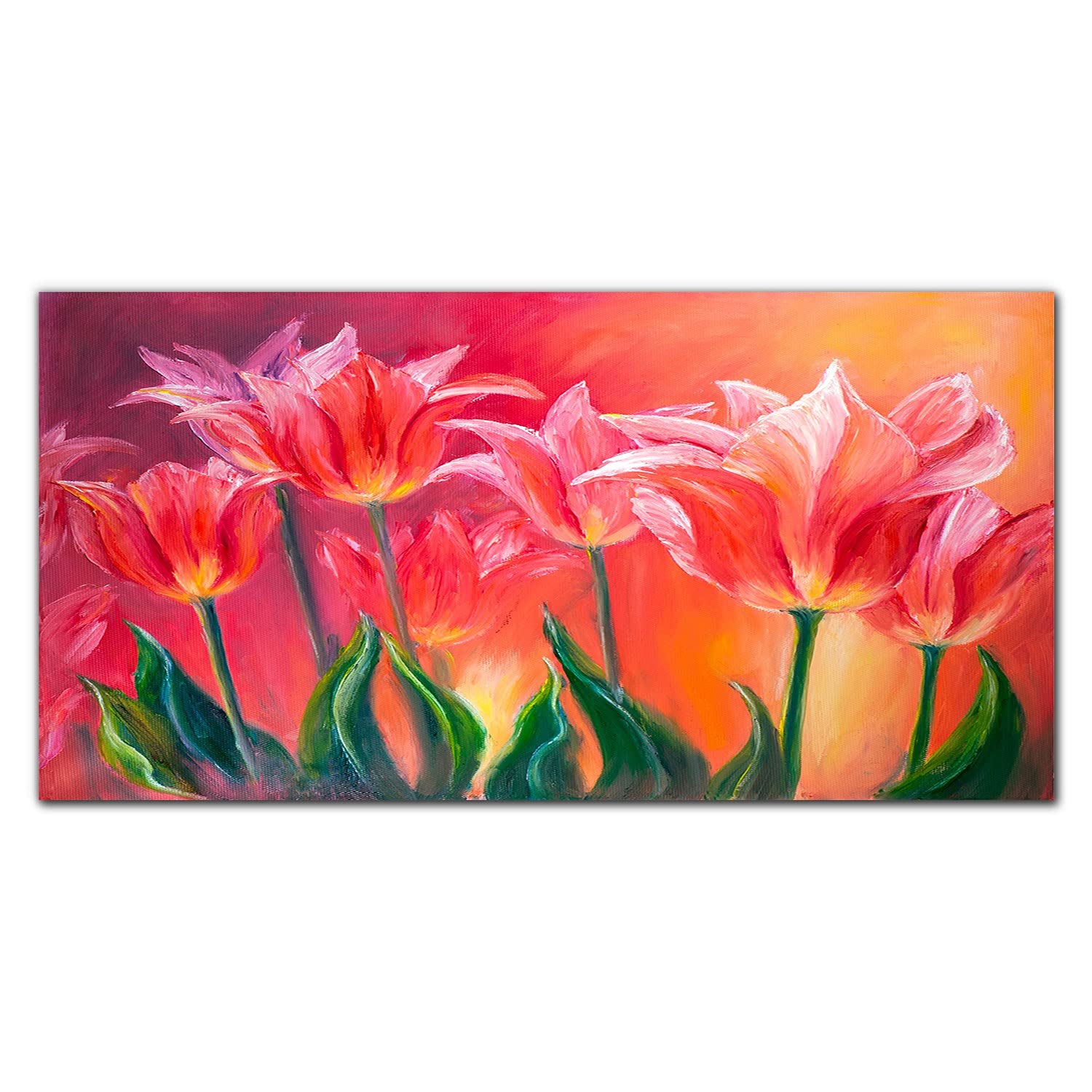 Crédence de cuisine adhésive 100x50cm dosseret en verre trempé fleurs