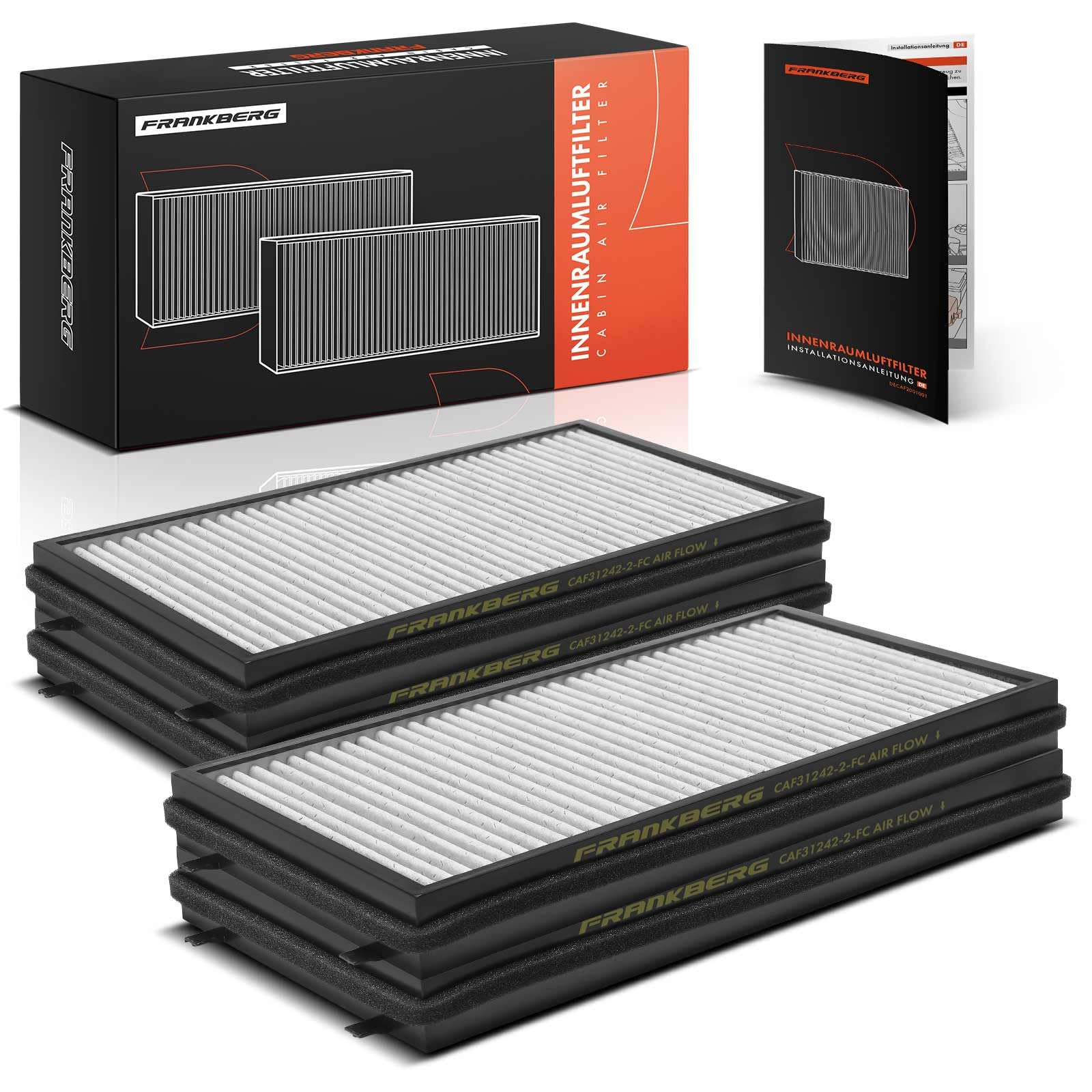 Frankberg filtri antipolline per abitacolo con carbone attivo LAK173 | Compatibile con: Phantom VII Coupé RR3, Serie 7 E65 E66 E67, Phantom VII Drophead Coupé RR2, B7 E65