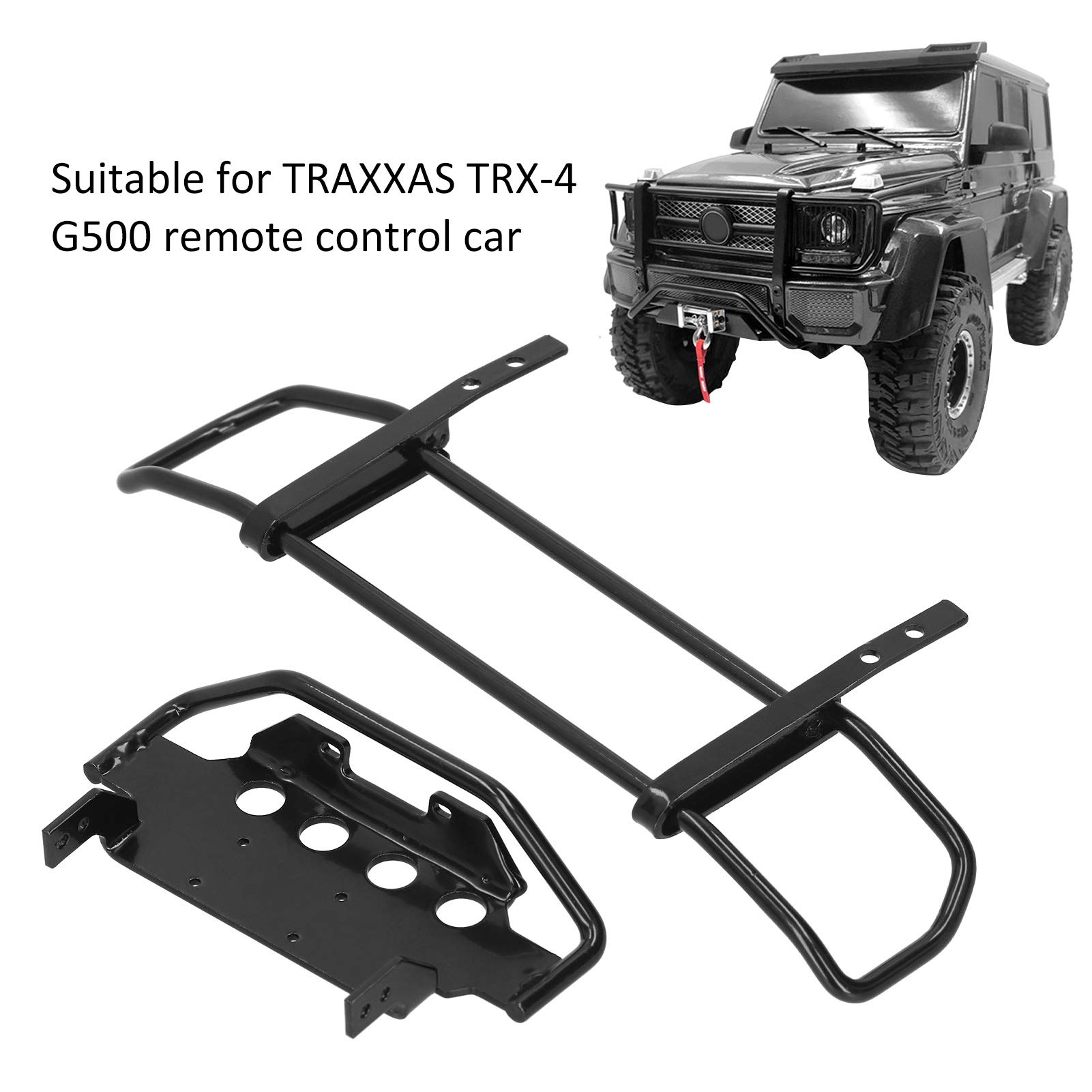 Socobeta Frontstoßstange Für 1/7 Infraction RC Auto – Aluminiumlegierung, Schwarz