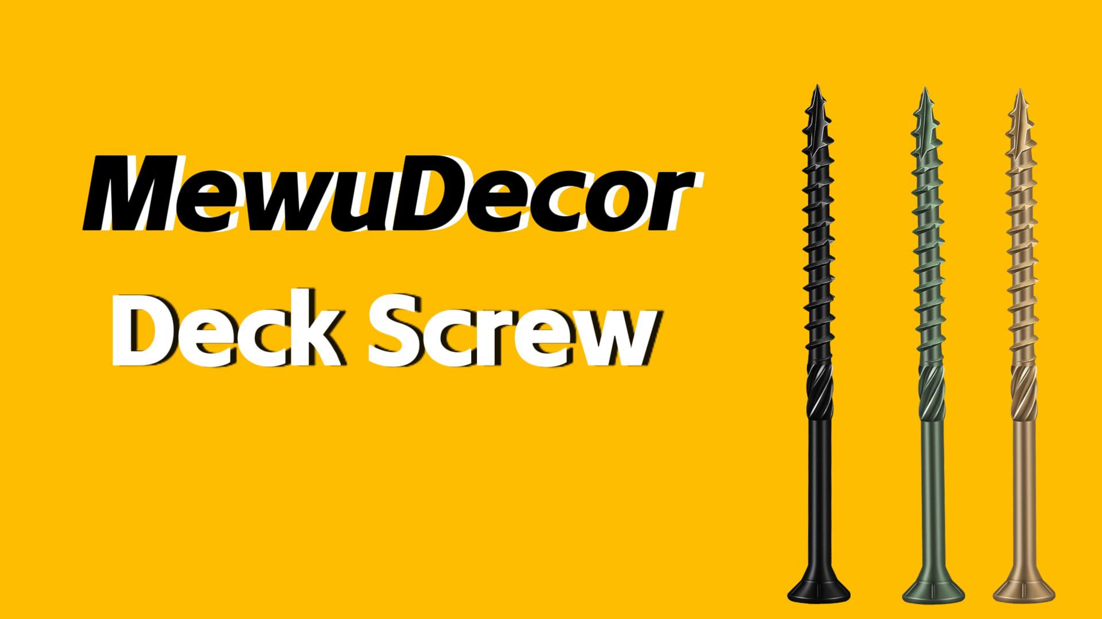 Image of #10 x 4 Heavy-Duty Deck Screws - Bronze Long Outdoor Wood Screws, Torx Drive with T25 Bit, Rust Resistant for Wood Decking and Fence (2lb,103Pcs)