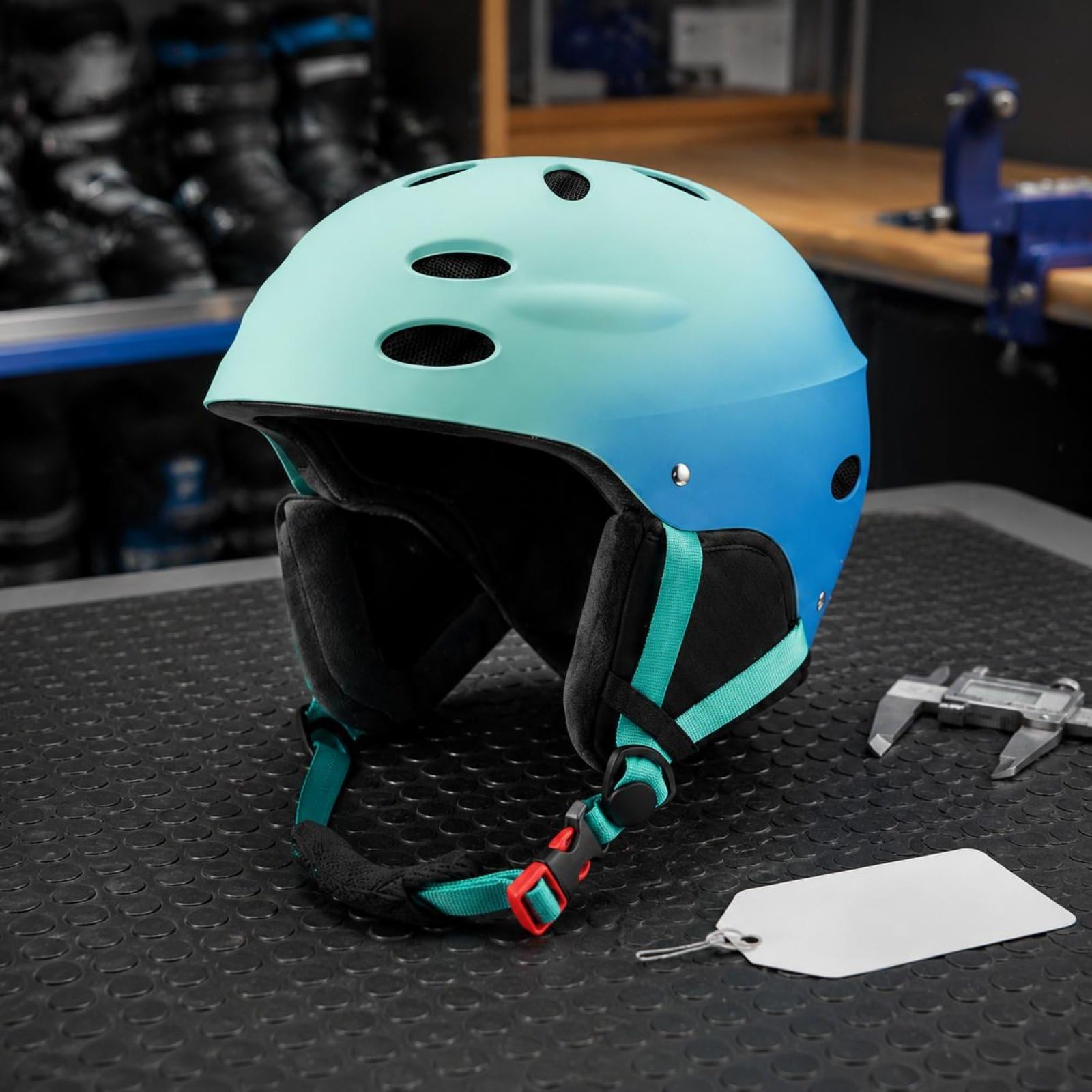Casco da Sciistica Adulto Anti Penetrazione Casco Ski Symbol Prese d’ventilazione Copricapo Rigido per Adulti, Montagna