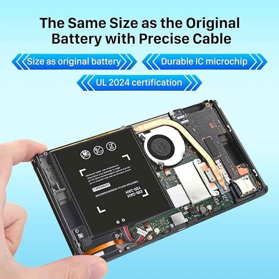SHENMZ 4800mAh HAC-003 Battery for Nintendo Switch HAC-001 + Tools | Compatible with Nintendo Switch (HAC-001, 2017/2019 models) and is compatible with OEM battery model HAC-003