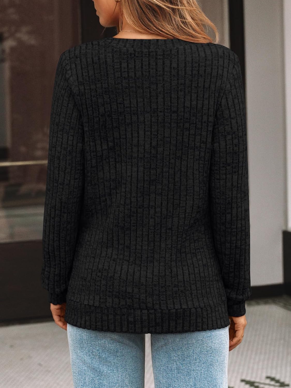 AUTOMET Womens V Neck Long Sleeve Shirt Fall Fashion Tops Tunic Dressy Casual Sweater Clothes Cute Trendy Work Outfits 2026 - Image 4