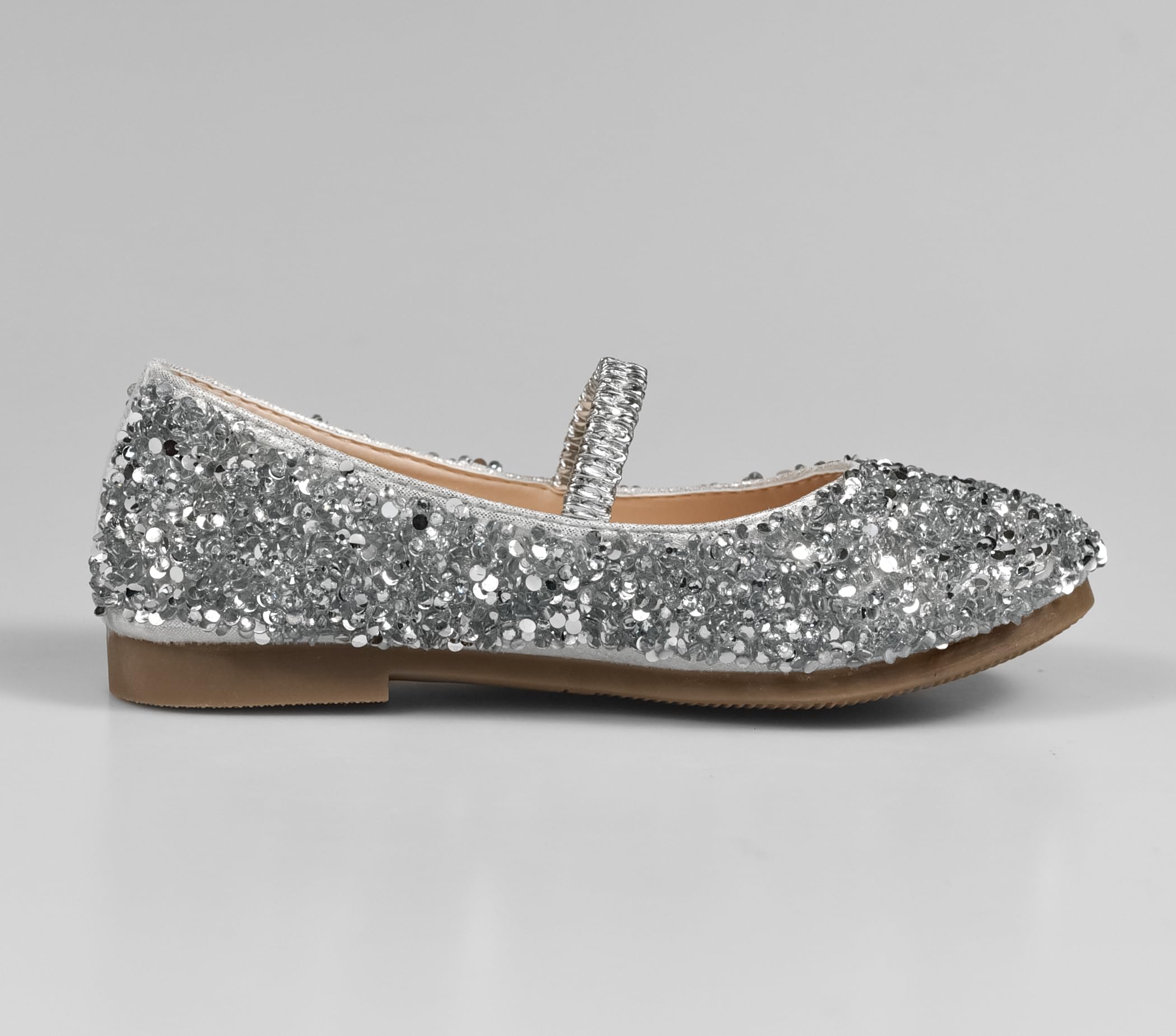 Zapatos de Princesa para Niñas con Lentejuelas Purpurinas para Disfraz, Fiestas, Bodas