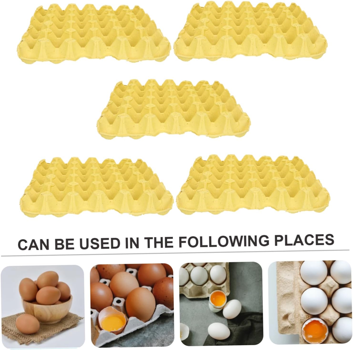 30-Compartment Egg Holder Tray Reusable Paper Pulp Egg Storage Multipurpose Kitchen Utensils for Household Use for Organization and Dining