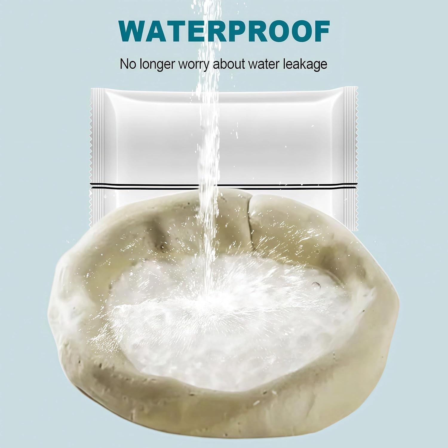 Waterproof Sealant Mastic, Upgrade Repair Sealing Clay Type White Waterproof Sealant Mastic, Quick Mending Mud for Holes and Gaps Wall Filler (3 Pcs)