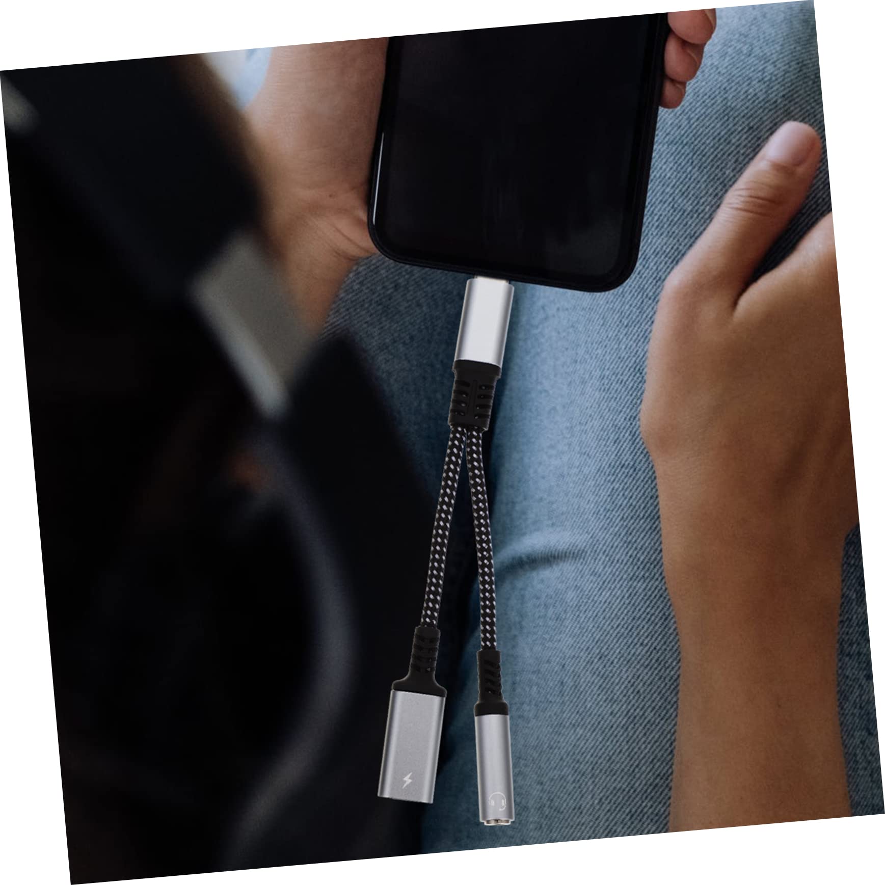 jojofuny 5 Szt. Adapterów Jack Do Usb C Do Słuchawek I Słuchawek Dousznych Wysoka Wierność Solidne Ładowanie I Szybkie Przesyłanie Dźwięku