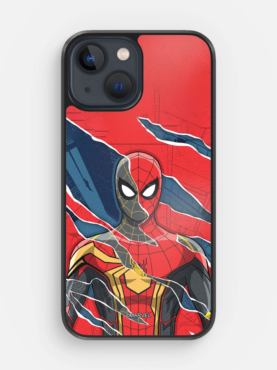 Macmerise Phone Case | Compatible with iPhone 14 Back Cover Case | Design All 3 Spidey | 360 Degree Protection | Protective Mobile Cover | iPhone 14 Phone with Camera Protection