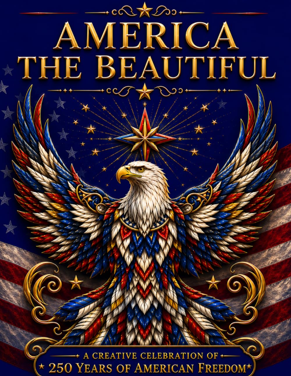 America the Beautiful Coloring Book: A Creative Celebration of 250 Years of American Freedom with Patriotic Landmarks, Americana Scenes, Wildlife, and Historic Symbols to Color