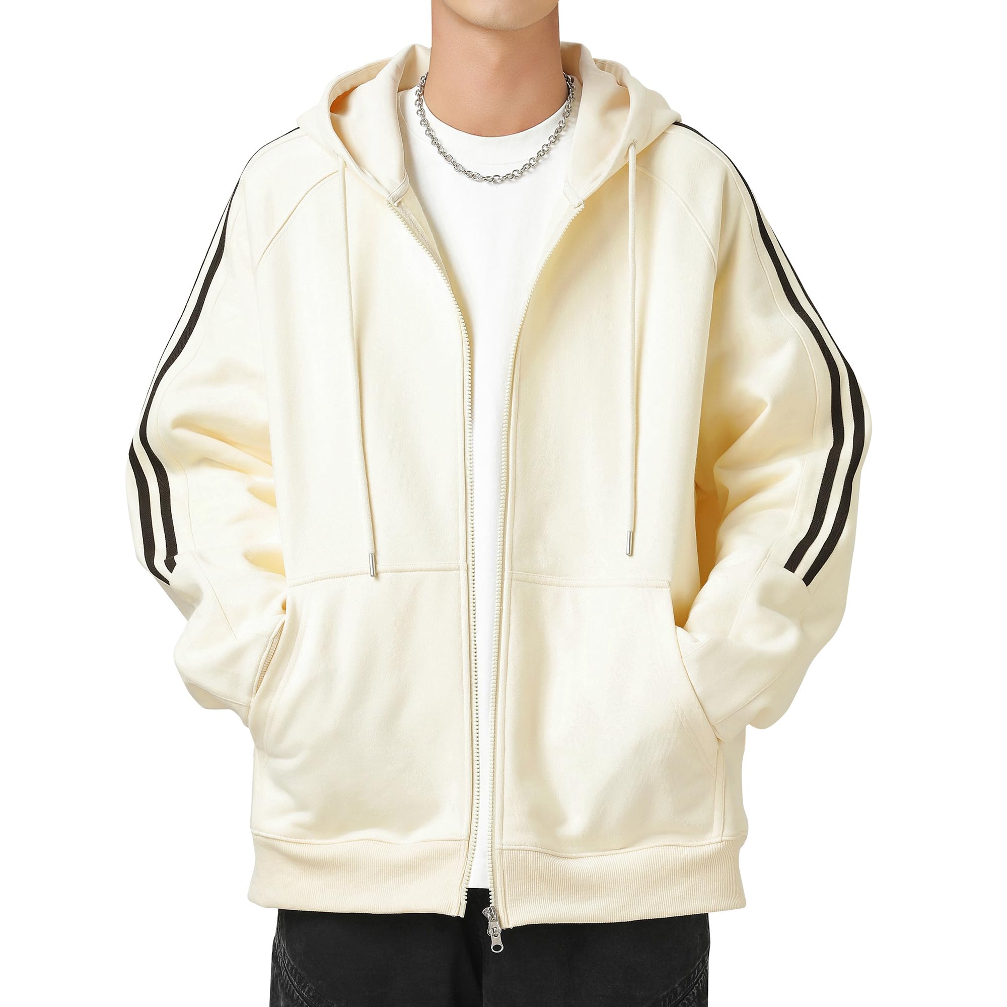 【61%OFF】【1,499円】 W Wonyo メンズ サイドライン ジップパーカー