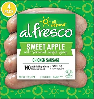 Al Fresco Chicken Sausage Sweet Apple with Vermont Maple Syrup 11 oz