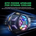 Black Shark Smart Phone Cooling Fan Black Shark Funcooler 4 Pro, Smartphone 27W Phone Cooler, Set Sleep Timer/Fan Speed, 2.6-3.5 Inch Heatsink For Iphone/Android, Cell Phone Radiator With RGB Light gallery image