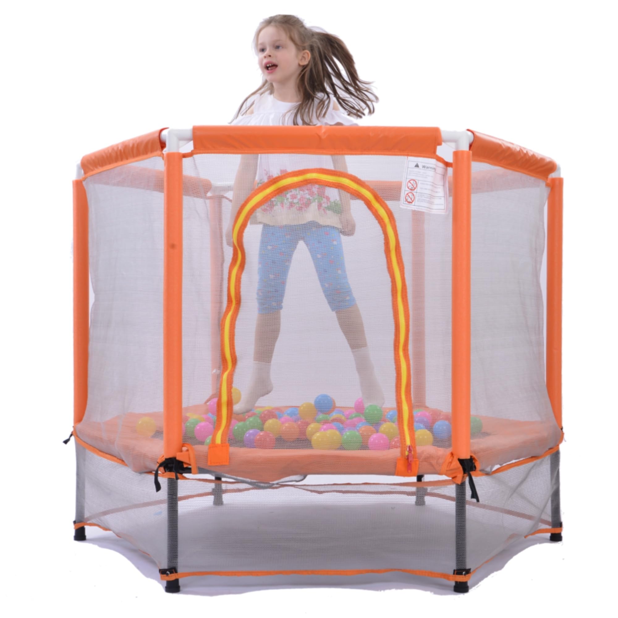 Amazon | OSLEEP トランポリン 子供用 安全ネット付き セーフティ  